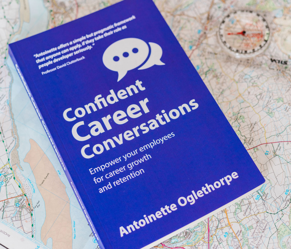 A purple book titled 