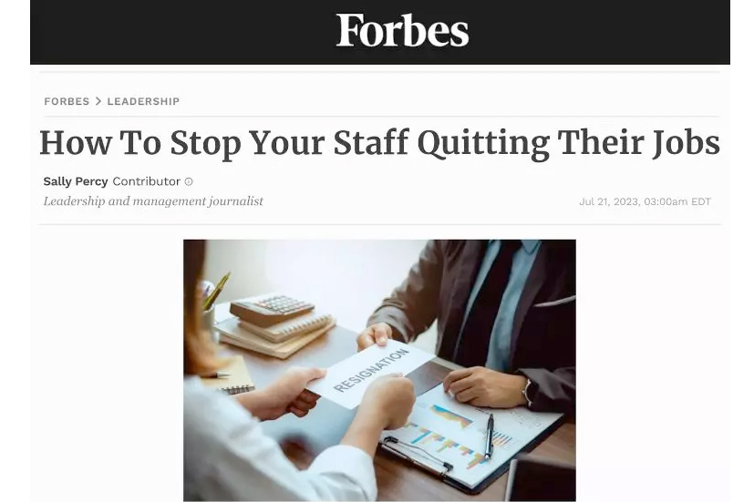 A Forbes webpage displays an article titled 