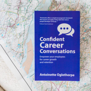 A purple book titled 